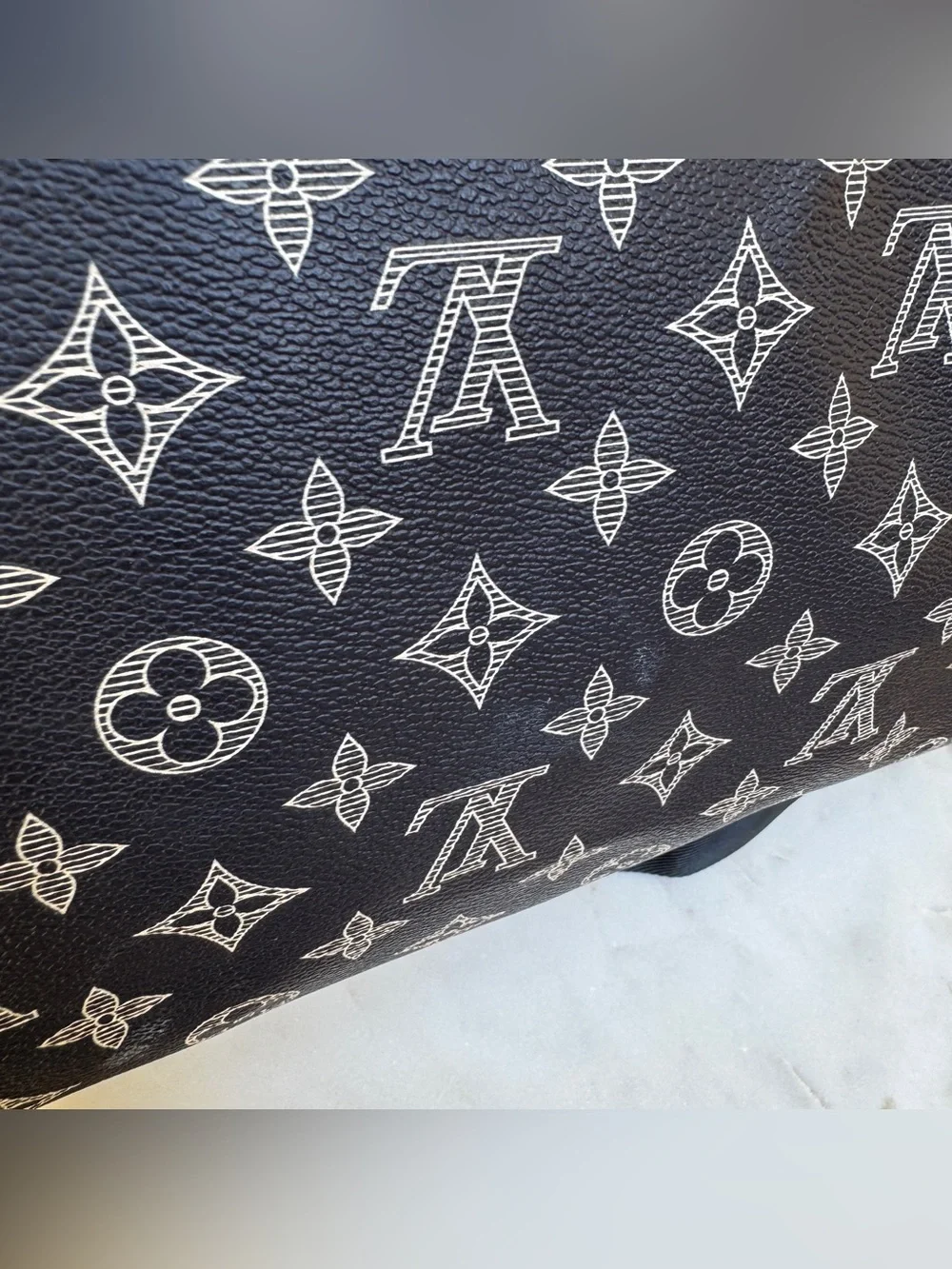 Louis Vuitton Monogram Ink Upside Down Speedy Bandouliere 40